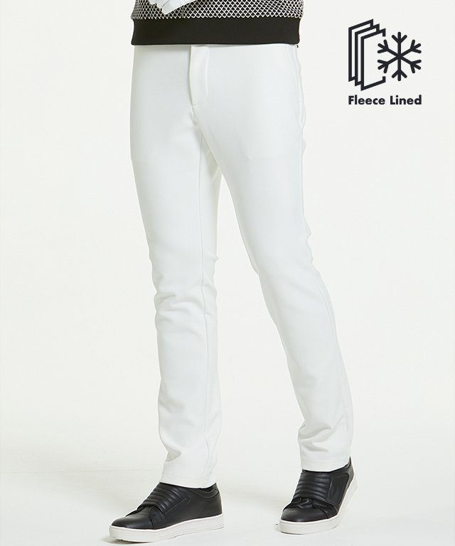 Corduro Bonding Brushed Pants - Off-white