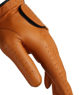 HENRY STUART Skin Fit Natural Sheepskin Color Golf Gloves - Orange