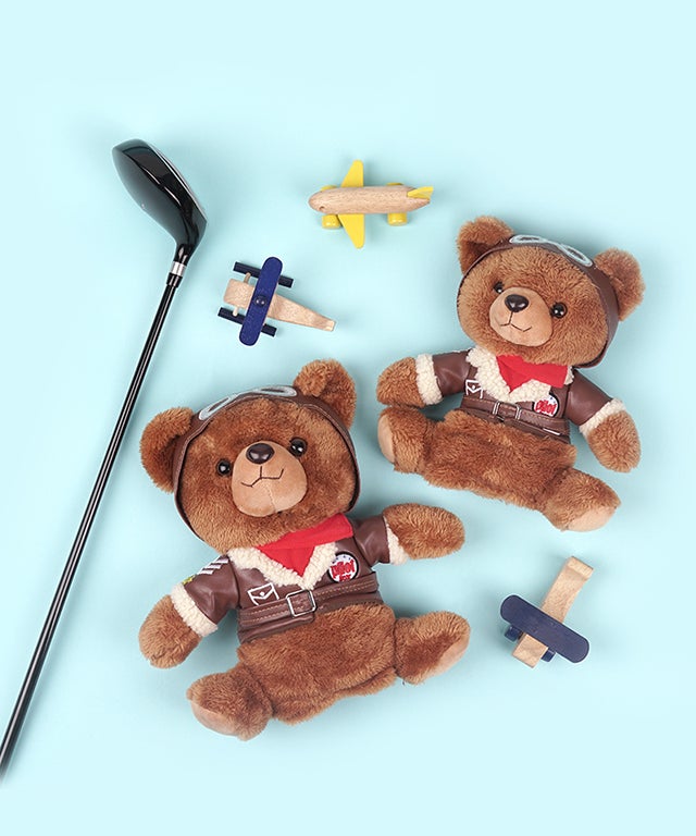 Colly's Pilot Bear Character Golf Headcover