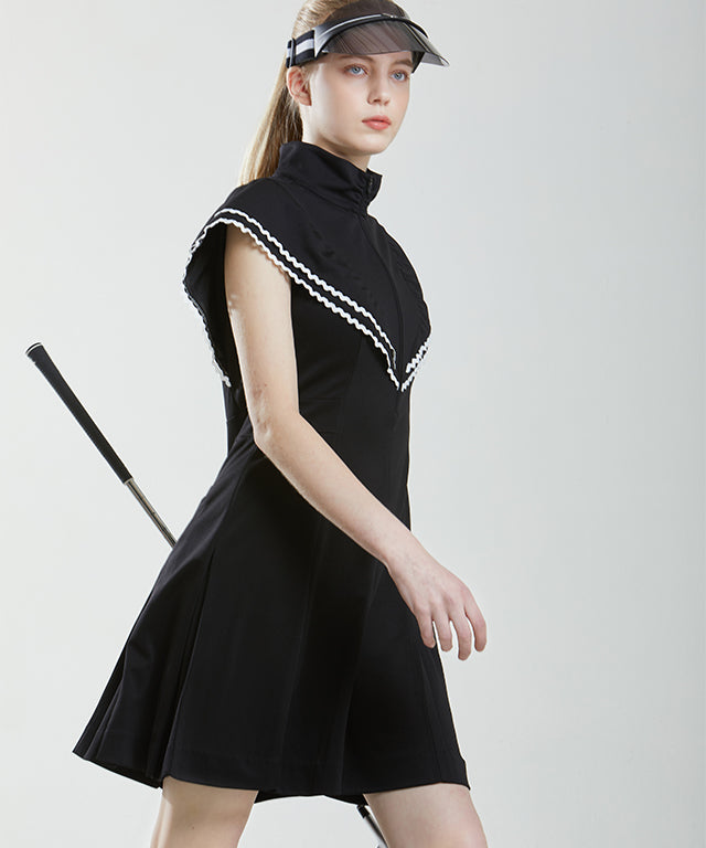 Pushke Shoulder Dress - Black