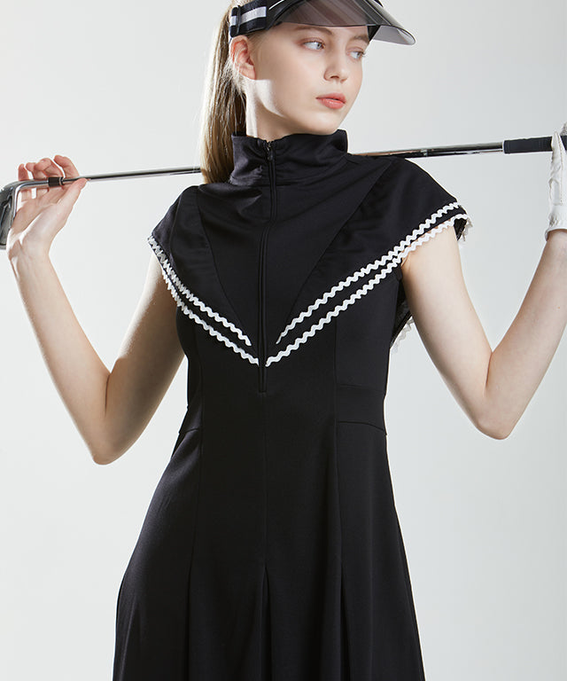 Pushke Shoulder Dress - Black