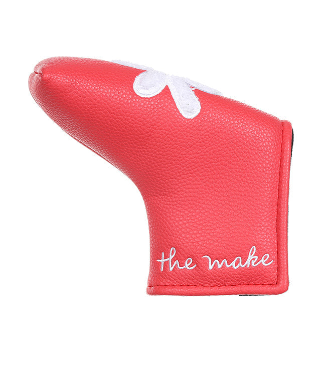 The Make Rosa Blade Straight Putter Cover - Coral Pink
