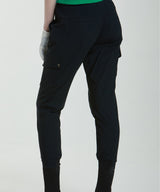 Side Cargo Pocket Jogger Pants - Black