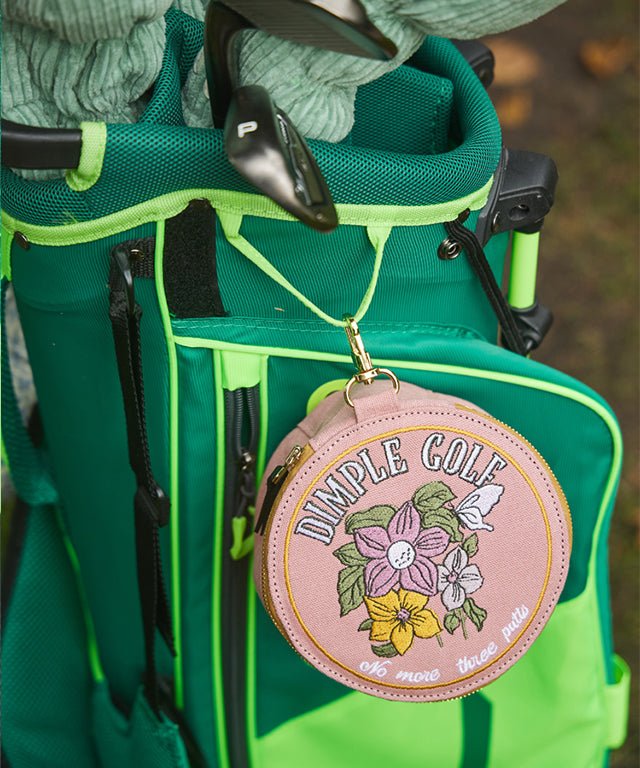 DM Vintage Flower Label Golf Ball Bag