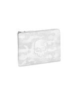 Monster G Italian Genuine Leather Golf & Daily Clutch Camo White