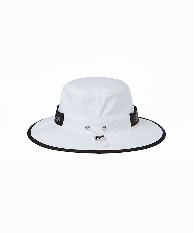 Monster G Ribbon Wide Ball Cap - White