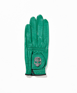 Monster G Woman Lambskin Crystal Glove - Green