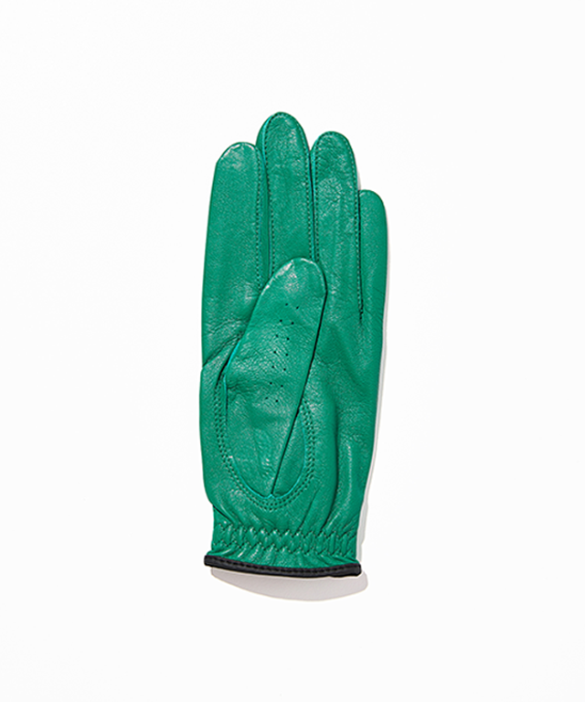 Monster G Woman Lambskin Crystal Glove - Green