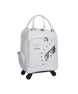 THE MAKE - Rosa Wheels Boston Bag - White