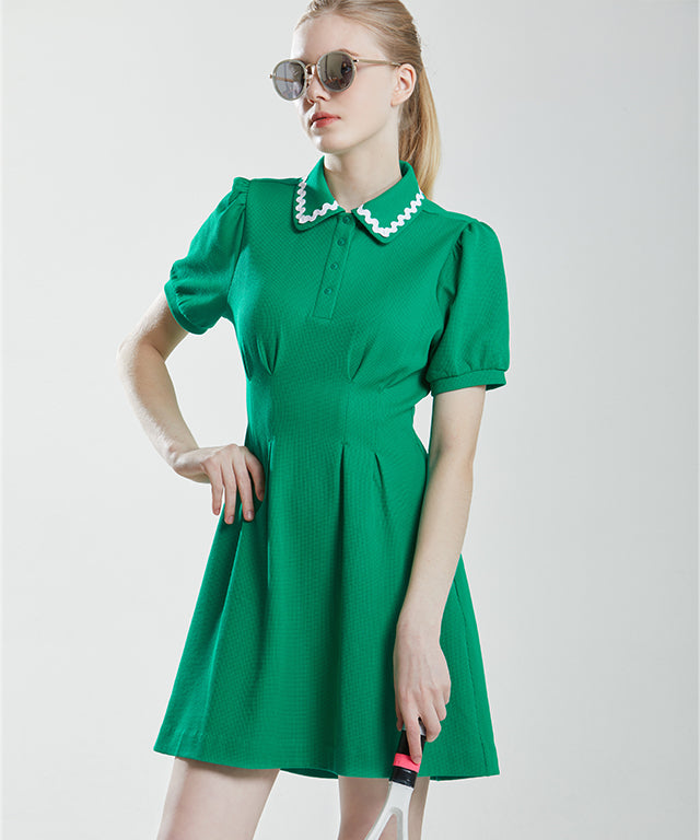 Flow Dress- Green