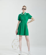 Flow Dress- Green