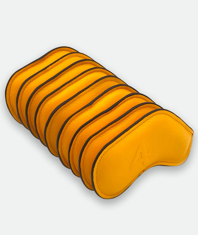 Baron Special Edition Iron Headcover made by Finest Calf Leather - Yellow