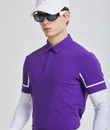 Mondry Line Sleeve T-shirt - Purple