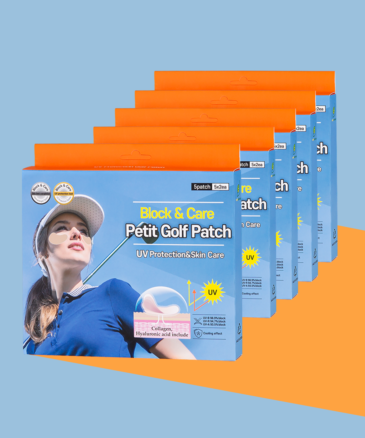 Block & Care - Petit Golf Patch / 50 Patches( 5 boxes )