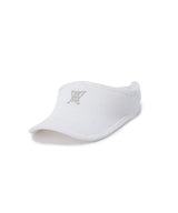 Women's Real Fur Snow Winter Visor - Off White